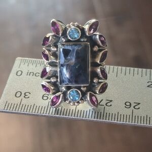 Nicky Butler Designer RAJ COLLECTION LIMITED EDITION 925 Sterling Silver Ring NB